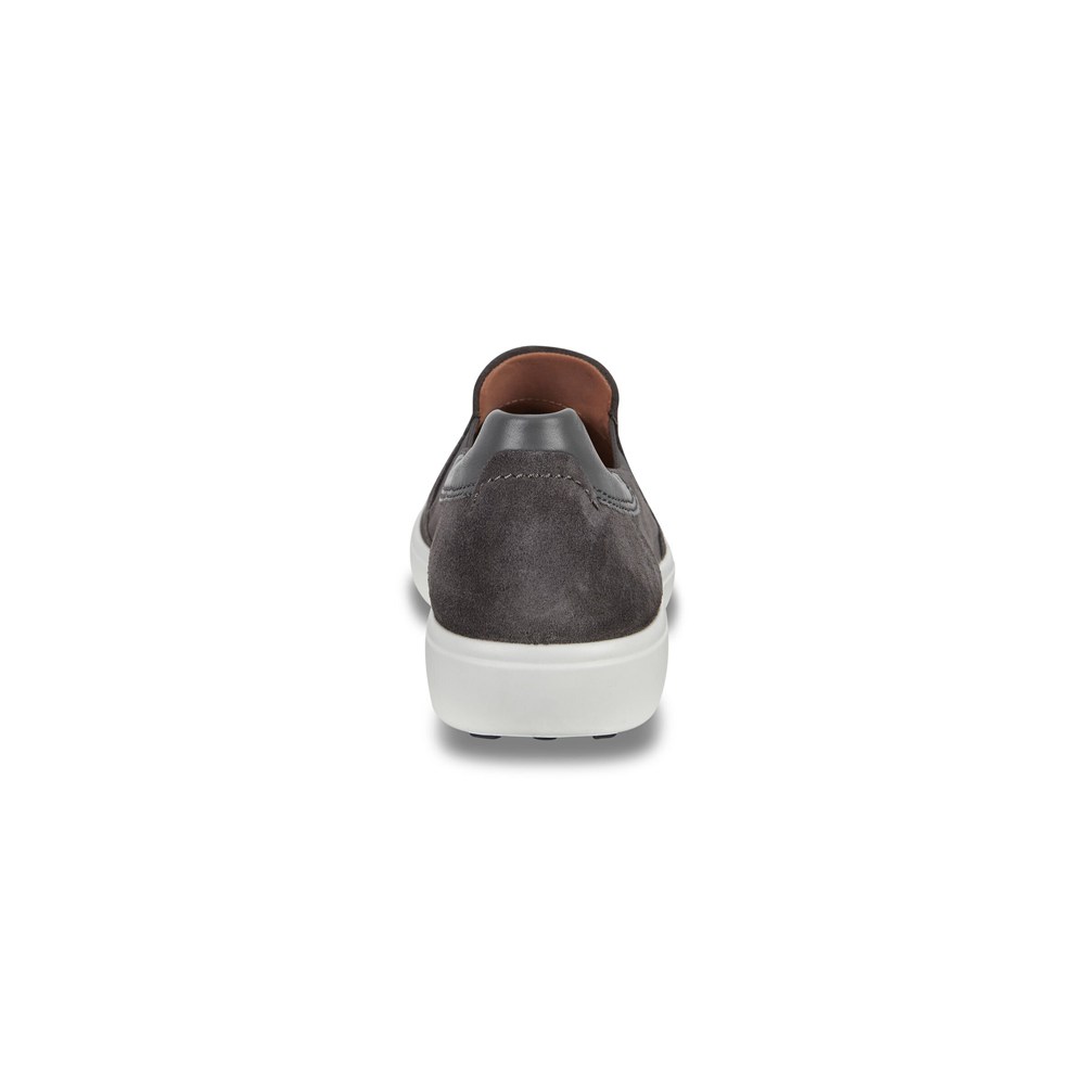 Slip On Hombre - ECCO Soft 7 Sneakerss - Grises Oscuro - PUH694321